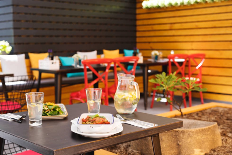 Photo_of_Smokini's_inner_garden_with_a_table_with_meals_and_lemonade.jpg